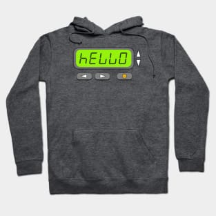 Minimalist 90s pager - Hello Hoodie